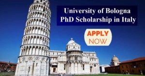 University of Bologna PhD Scholarship in Italy